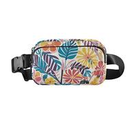 Colorful summer hawaiian flowers fashion kidney kidney for business women mini with adjustable strap for travel vacation race para la cintura de hombre, colorful summer hawaiian flowers, summer