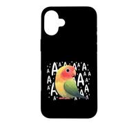 Colorful Sun Conure 'AAAA' Squawk Parrot Design Case for iPhone 16 Plus