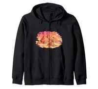 Colorful Sunset Pyramids Giza Sphinx Mosaic Egypt Egyptian Zip Hoodie