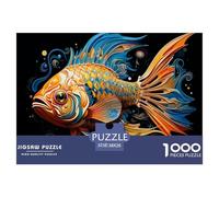 Colorful-surreal-fish Jigsaw Puzzles for Adults Interesting Puzzle Game 1000 Jigsaws Impossible Puzzle Home Decoration Gifts 38x26cm/1000pcs