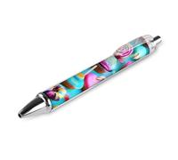 Colorful Sweet Lollipop Cupcake Donut Black Ballpoint Pens Fine Point (0.5mm) Black Ink Pen Retractable Ball Point Pens with Comfortable Full Grip for Journaling, And Office Writing Ideal 1 PCS