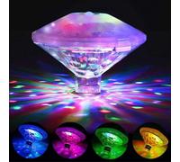 Colorful Swimming Pool Floating Lamp Light Led Underwater Light With 7 Modes For Bathroom Spa Pool Dive Lights 1 Pac