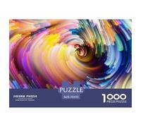 Colorful Swirl-abstract Texture Jigsaw Puzzle Waterproof 1000 Piece for Adults Colourful Adults Jigsaw Educational Games