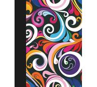 Colorful Swirl Dot Grid Sketchbook - Bold Abstract Cover for Artists, Writers, and Students: Large 8.5 x 11 Dotted Journal, 200 Pages for Drawing, ... Journaling, Notes and Creative Planning