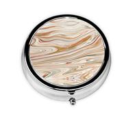 Colorful Swirls Print Personalised Portable Pillbox with,Mini Pillbox Compact and Convenient Pill Organiser for Storing and Organising Pills