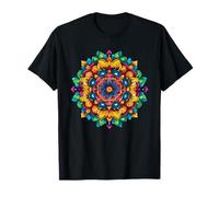 Colorful Symmetrical Mandala Pattern T-Shirt