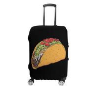 Colorful Taco Fashion Suitcase Covers L | Durability Washable Polyester Luggage Case Protective Travel Cover for Air Train Travel