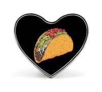 Colorful Taco Heart-shaped Metal Badges Decorative Brooches