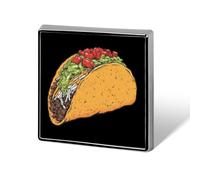 Colorful Taco Square Metal Badges Decorative Brooches