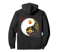 Colorful Taiji Yoga Qi Gong Tao Sign Symbol Yin Yang Buddha Pullover Hoodie