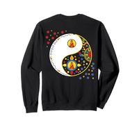 Colorful Taiji Yoga Qi Gong Tao Sign Symbol Yin Yang Buddha Sweatshirt