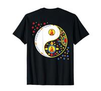 Colorful Taiji Yoga Qi Gong Tao Sign Symbol Yin Yang Buddha T-Shirt