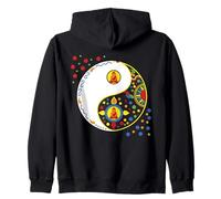Colorful Taiji Yoga Qi Gong Tao Sign Symbol Yin Yang Buddha Zip Hoodie