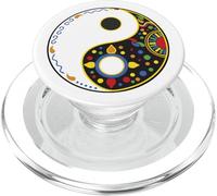 colorful taoism daoism sign symbol for tao yin and yang PopSockets PopGrip for MagSafe