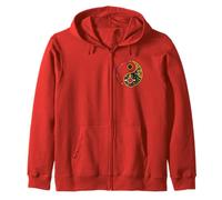 colorful taoism daoism sign symbol for tao yin and yang Zip Hoodie