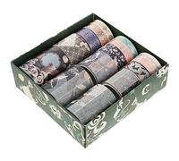 Colorful Tape Vintage Washi Tape Decorative Japanese Chinese Washi Tape for Journal Crafts Planner Photo Album Calendar Scrapbooking Sticker 15 Rolls Style 1 Kraft Paper Tape