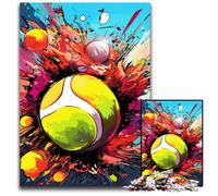 Colorful Tennis 1000 Piece Jigsaw Puzzle Difficult Puzzles for Adults for Teenagers, Family Game Night, Brain-Challenging Gift Idea 50x75CM/19.68x29.52inch