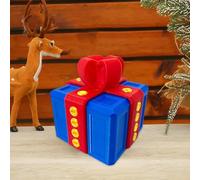 Colorful the Annoying Present, Annoying Mystery Gift Box, Middle Finger Prank Gift Box Tabletop Ornament, 3D Printed Prank Decor for Desk, Early for Adults (Blue Red.)