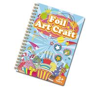 Colorful Theme Coloring Pad Featuring Animal and Scene Imaging for Foil Art Craft Activity Enhancing Children Creativity Foil Art Craft