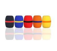 Colorful Thickened Microphone Windscreen Foam Cove for Shure Handheld Microphone 5 Pack