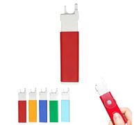 Colorful Threading Tool, Colorful Sewing Machine Threading Tool, Easy Needle Inserter Aid for Everyday Clothing Repairs, Universal Craft Quilting Gadget Accessories Threader (Red)