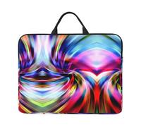 Colorful Tie Dye 14 Inch Printed Laptop Sleeve, 600d Oxford-Cloth Shockproof Laptop Case With Thickened Pearl Cotton,Waterproof Portable Laptop Handbag Cover