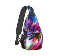 Colorful Tie Dye Cross Chest Bag Diagonally Sling Bag Crossbody Shoulder Bag Travel Hiking Daypack For Men Women