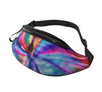 Colorful Tie Dye Fanny Pack for Men Women, Waterproof Sports Waist Bag Fashion Belt Bag Crossbody Bags Hip Bum Bag with Adjustable Strap Large Sling Bag Purse for Travel Hiking