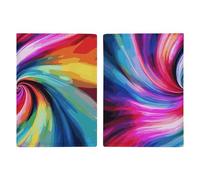 Colorful Tie Dye Passport Holder, ID Card Protector Case Passport Holder with Slot Passports Travel Wallet Document Cover for Women And Men