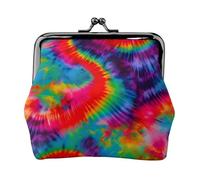 Colorful Tie Dye Pattern Coin Purse, Small Travel Kit Storage Pouch for Weekend Getaways and Business Trips