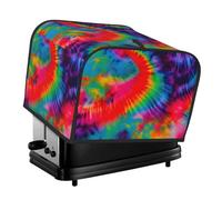 Colorful Tie Dye Pattern Print 4-Slice Toaster Cover Dustproof Kitchen Appliance Washable For Home Dorm Office