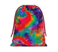 Colorful Tie Dye Pattern Print Gift Drawstring Bag Holiday Party Favors Birthday Daily Storage Office Home Decor