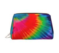 Colorful Tie Dye Pattern Print Makeup Bag Cosmetic Bag for Women Travel Pouch Toiletry Bathroom Dorm Room Storage