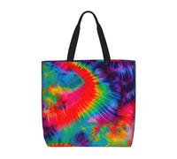 Colorful Tie Dye Pattern Print Tote Bag For Womenshoulder Reusable Shopping Casual Travel Summer Beach Bags