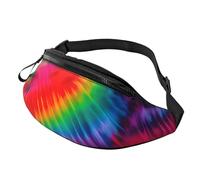Colorful Tie Dye Pattern Print Unisex Pack Waist Bag for Travel Cycling Running Outdoor Adventures Everyday Needs