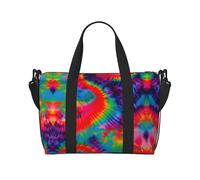 Colorful Tie Dye Pattern Travel Bags, Weekender Carry On for Women, Sports Gym Bag, Workout Duffel Bag,Overnight