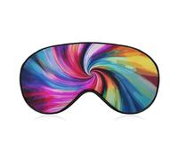 Colorful Tie Dye Sleep Mask for Women Men Side Sleeper Eye Cover with Adjustable Strap Soft Breathable Blackout Mask Slip-Free Deep Sleeping Travel Essentials