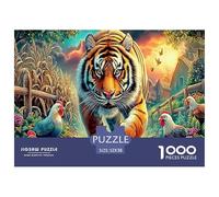Colorful Tiger 1000 Piece Jigsaw Puzzle for All Ages - Eco-Friendly Recycled Paper, A Great Gift Idea And Home Decoration Project 52x38cm/1000pcs
