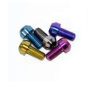 Colorful Titanium Bolts M5 M6 M8 Inner Torx Cap Head Screws for Bicycle Motor Modification - 1pc(Rainbow,M6X20)