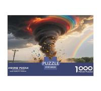 Colorful Tornado 1000 Piece Jigsaw Puzzle Nature for Adults Educational Activities Memory Games Relaxing 38x26cm/1000pcs