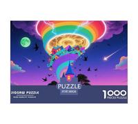 Colorful Tornado 1000 Piece Jigsaw Puzzle Nature for Age 12+ Fun Activities Memory Games Stress Relief 38x26cm/1000pcs