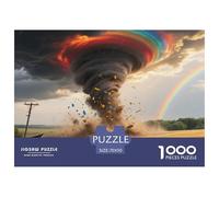 Colorful Tornado 1000 Piece Puzzles Nature for Adults Challenging Activities Memory Games Relaxing 70x50cm/1000pcs