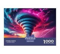 Colorful Tornado 1000 Piece Puzzles Nature for Age 12+ Challenging Activities Memory Games Stress Relief 70x50cm/1000pcs