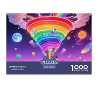 Colorful Tornado 1000 Piece Puzzles Nature for Age 12+ Fun Activities Memory Games Stress Relief 70x50cm/1000pcs