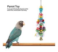 Colorful Toys Wooden Birds Hanging Chew Toy with Bell Play Supplies ToyBird ChewBird Chew Too Is the Colorful