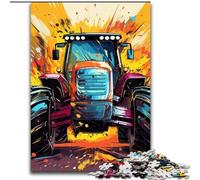 Colorful Tractor 1000-Piece Jigsaw Puzzle Puzzles for Adults for Mother'S Day, Birthdays, Christmas 50x75cm