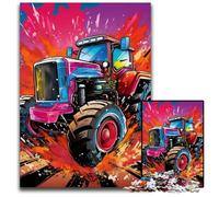 Colorful Tractor 1000Pc Adults Jigsaw Puzzle Jigsaw Puzzles Relaxing Entertainment, Home Decor 50x75CM/19.68x29.52inch