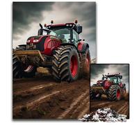 Colorful Tractor 1000Pc Adults Jigsaw Puzzle Puzzles for Adults for Holidays, Birthdays, And Family Game Nights 50x75CM/19.68x29.52inch