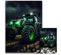 Colorful Tractor JigsawPuzzle 1000 Pieces for Adults Impossible Jigsaw Puzzles for Adults Family Activity, Brain Teaser, Home Decor, 26X38CM/10.23x14.96inch