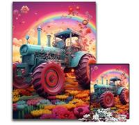 Colorful Tractor JigsawPuzzle 1000 Pieces for Adults Puzzles for Adults Brain Challenge, for Teenagers & Home Decor 50x75CM/19.68x29.52inch
